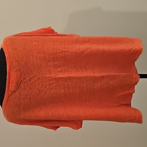 Rachel Zoe Linen Coral Short Sleeve Tee - Picture 5 of 6